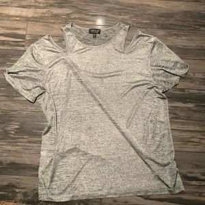 Topshop cold shoulder sparkle too